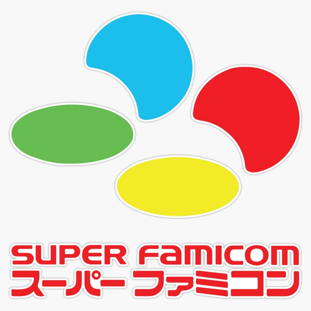 Super Famicom Vinyl Waterproof Sticker Decal Car Laptop Wall Window Bumper Sticker 5"
