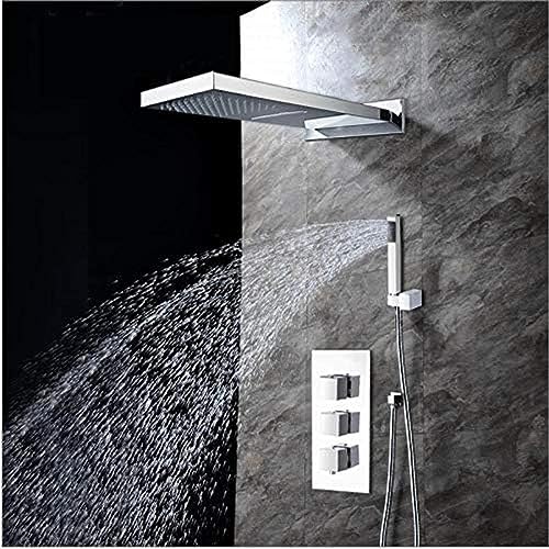 Colonne de douche en acier inoxydable avec jets massants de luxe