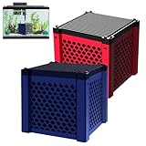 Aktivkohle Aquarium Wasserreiniger-Würfel, Filter Cube Aktivkohle Pferde, Aktivkohle Wasserfilter Würfel, Pferde-Wassertrog Purifier Cube Zur Reinigung Von Verunreinigungen und GerüChen (Rot+Blau)