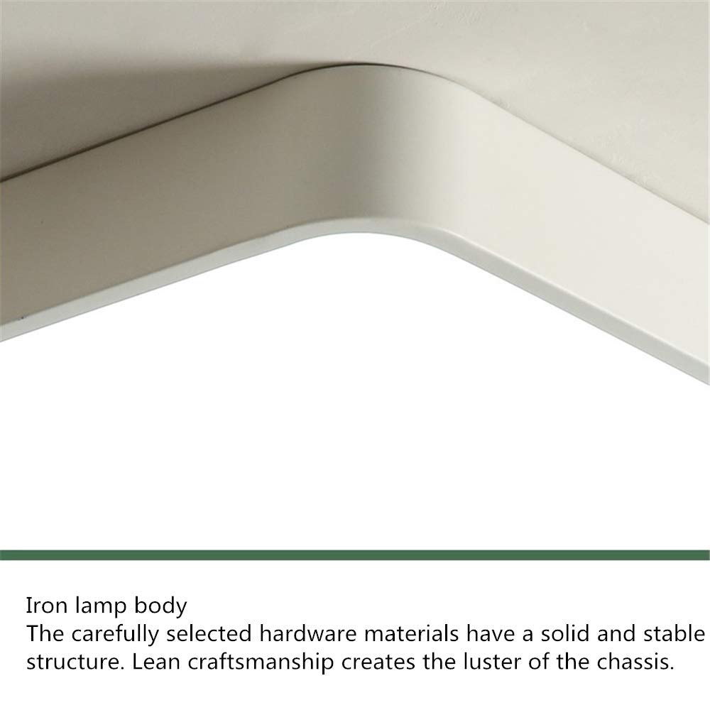 Plafón LED, 36W regulable, 3060lm, 3000-6500K, moderno plafón cuadrado ultrafino con control remoto, adecuado para baño, dormitorio, cocina, sala de estar, blanco, 40 * 40 * 5CM
