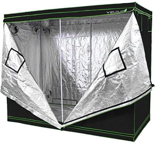 Yield Lab 96" x 48" x 78" Grow Tent with Viewing Window – for Indoor, LED, T5, CFL, HPS, CMH – Hydroponic, Aeroponic, Horticulture Growing Equipment