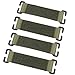 LytHarvest Tactical Patches Molle Attachment, Molle Strips for Attaching Tactical ID Patches for 3-inch high Patches, Patches Display Tactical Molle Strips for Badges- 4-Count (Army Green)