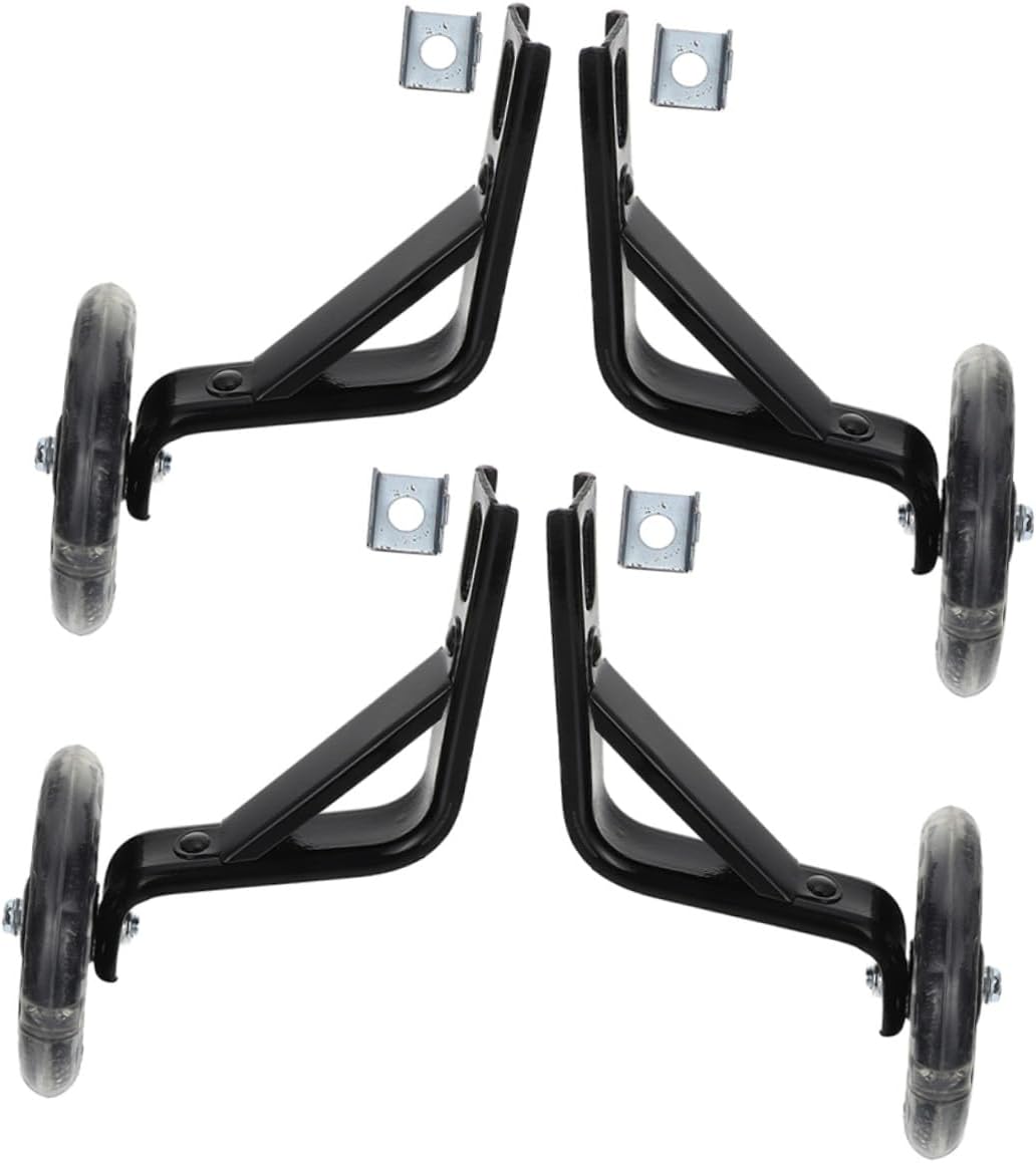 2 Pairs Glow Dark Bike Training Wheels Heavy Duty Auxiliary Stabilizers for Safety Enhancing Support Wheels Easy Install