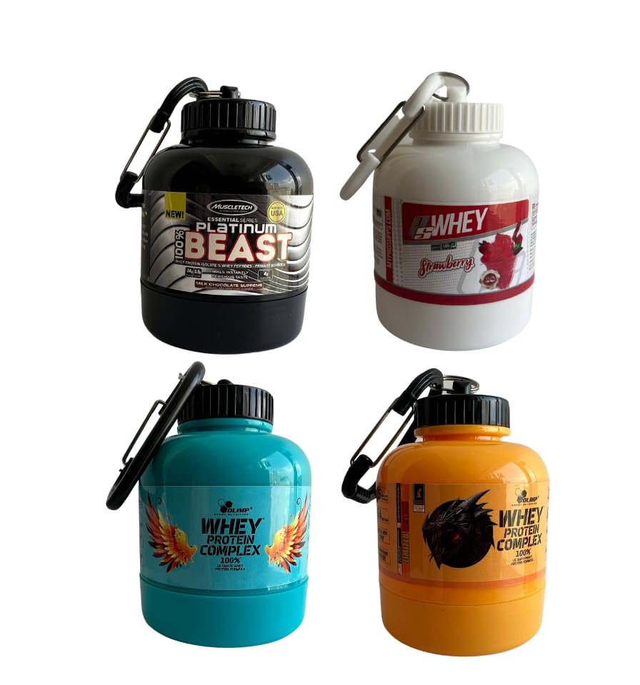 Amazon.com: Portable Keychain Protein Powder 200ml 60g Powder Container ...