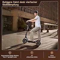 NAVEE GT3 E-Scooter mit Straßenzulassung, TÜV, 50 km, Doppelfederungs | 50 km,Doppelfederung, 10" Tubeless,110 kg Zuladung,8 Stunden Ladezeit,TÜV, TCS, Blinklichter, IPX5, Apple Find My, klappbar – Ansicht 3