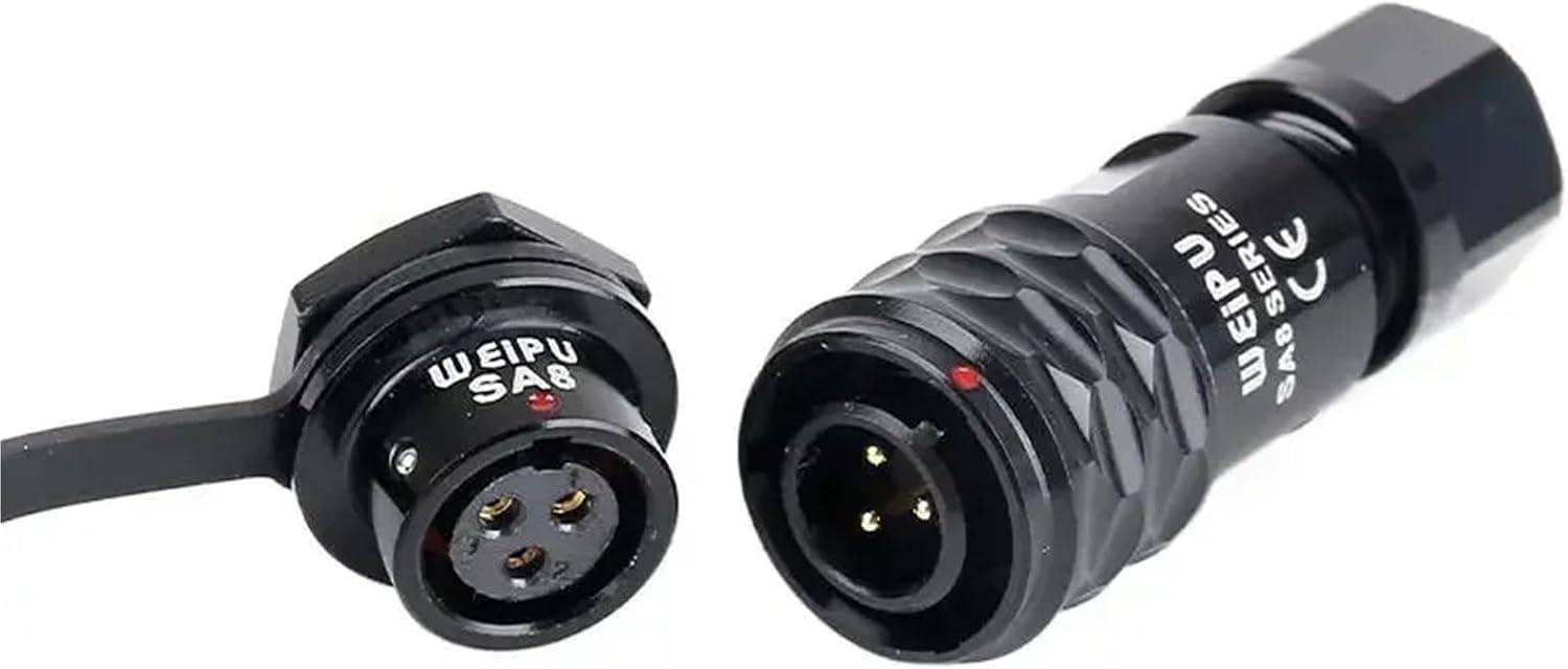SA8 SA810/P SA812/S 2Pin 3Pin 4Pin 6Pin 8Pin Medical Precision Instrument Miniature Industrial Connector(3pin Set)