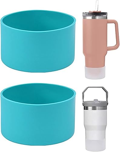 Miniatura 9 de 2 fundas protectoras de silicona para Stanley Quencher Adventure de 40 onzas y Stanley IceFlow de 20 onzas y 30 onzas, funda protectora reutilizable