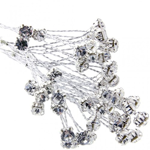 Floristrywarehouse Silver 5Mm Diamante Branch (X 18 Stems) Wedding Craft