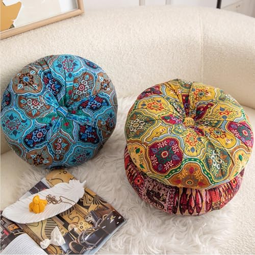 Coussin de méditation rond élastique doux pour tatami et assise de canapé