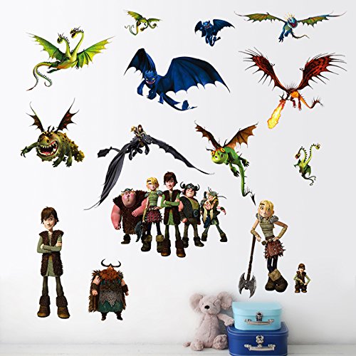Preisvergleich Produktbild Wandaufkleber Drachenzähmen Leicht Gemacht