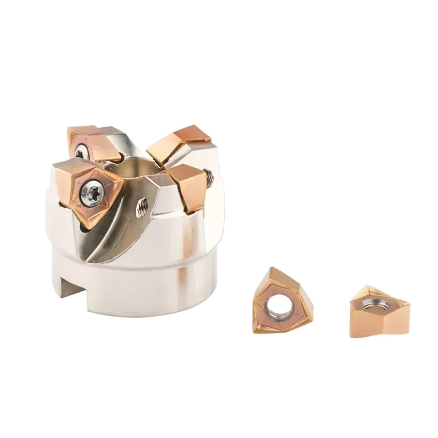 1pcs Rapid Feed Milling Cutter Head MFWN90 Degree Face Cutter Head WNMU080608 Double Sided Hexagonal Heavy Cutting Inserts(No Insert,MFWN900R-50-22-4T)