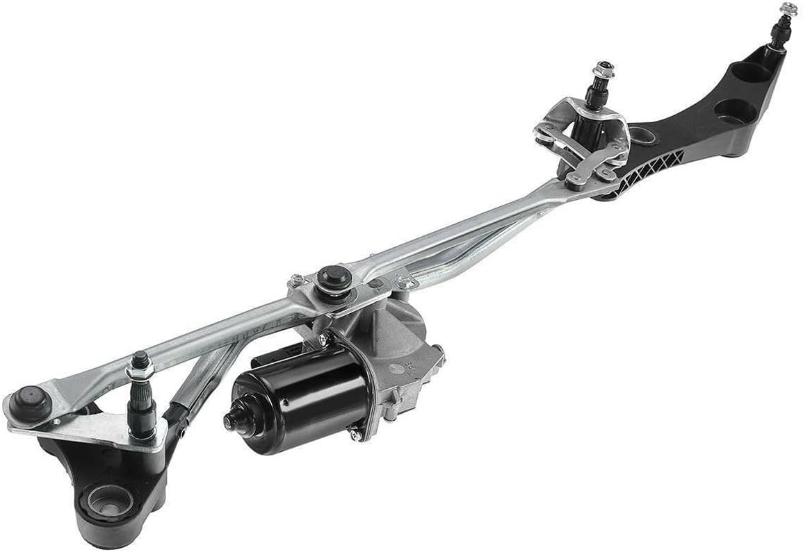Front Windshield Wiper Linkage with Motor for BMW E60 E61 E63 5 Bolt on-Attachment Method Iron-Bushing Material Without 61617114460 61617131164, Revitalize your car