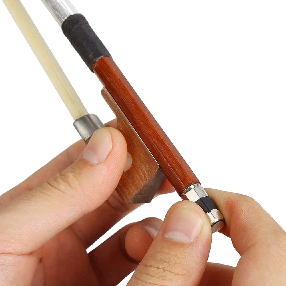 Elegante y profesional 1/2 arco de violín marrón para violines con accesorios de violín de alta calidad, prácticos y robustos