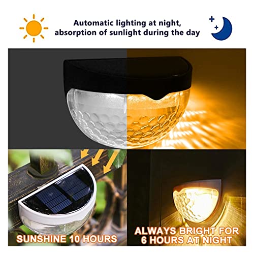 Applique murale solaire étanche IP65 design noir et lumière chaude