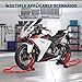 GarveeTech Motorcycle Stand Lift - 900Lbs Front & Rear Combo Universal Motorcycle Stands,Compatible With Sport Bike Most Y aMaha H onda K awasaki S uzuki B M W Motorcycles,Red