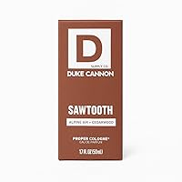 Vista 6 de Duke Cannon Proper Cologne Sawtooth Perfume para hombre Eau de Parfum Aire Alpino y Madera de Cedro Fragancia fresca, amaderada y duradera