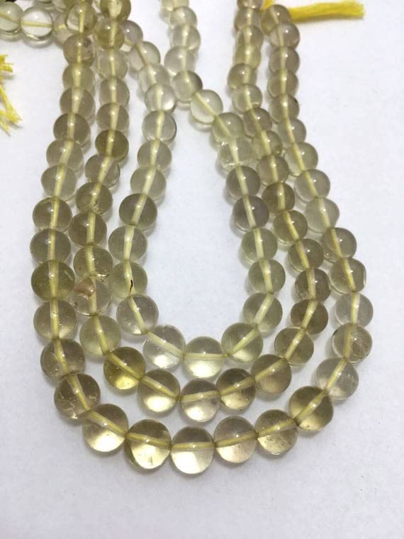 Perles de quartz lemon az 6mm LKBEADS pour éviter les fils bloqués en bijouterie