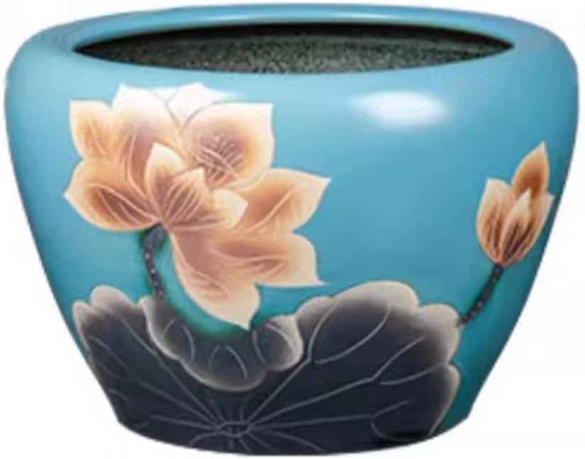 めめ 水族館 セラミック水槽塗装水槽養殖バルコニースイレン蓮タンク屋外