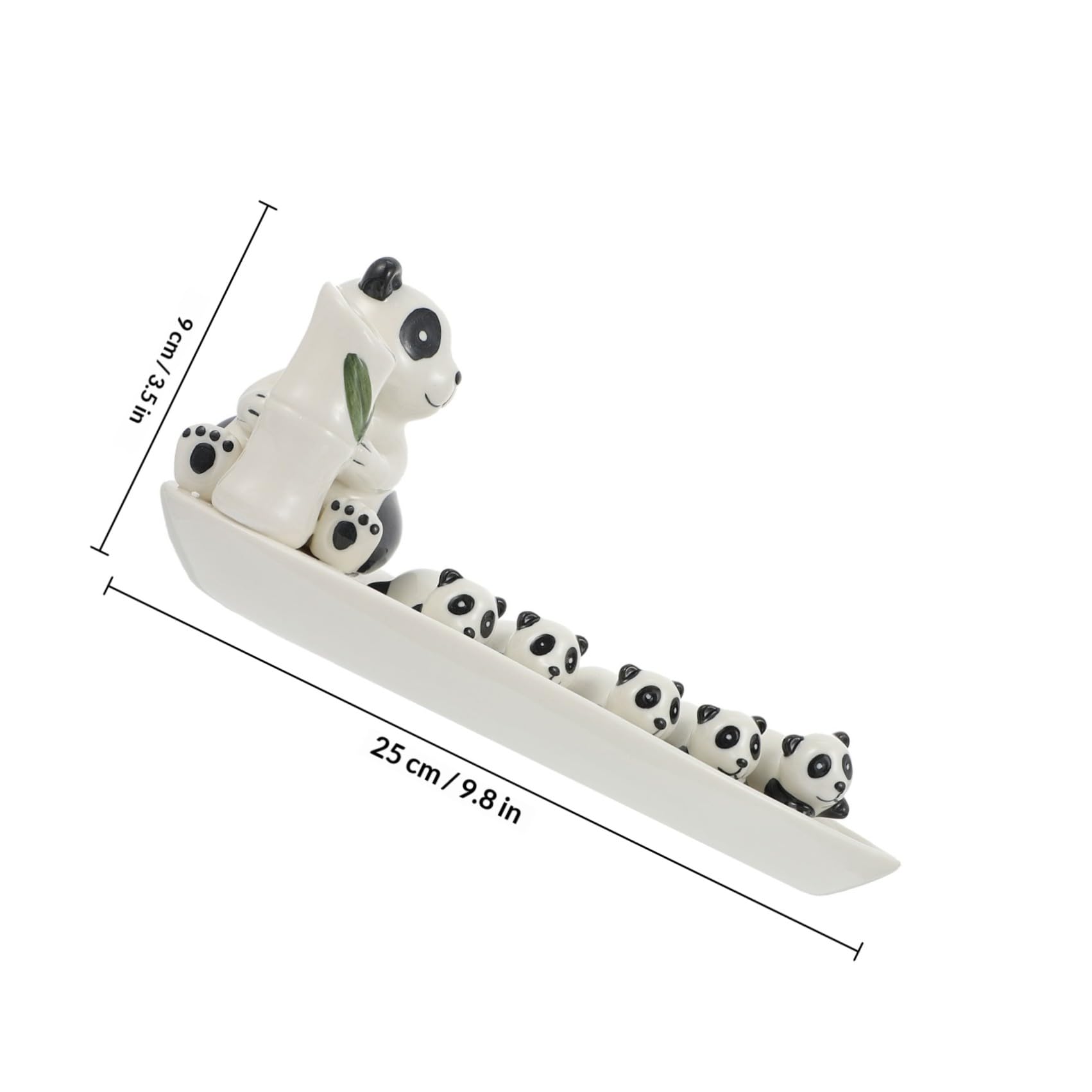 Keramik Essstäbchenhalter Panda Design mit Einfacher Aufbewahrung Kreativer Essstäbchenrest für Party und Bankett Einzigartiger Niedlicher Stäbchenständer