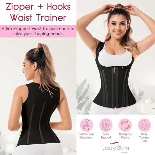 Image of LadySlim REAL COLOMBIAN Fajas Colombianas Reductoras LATEX Chaleco Vest Waist Trainer Cincher Workout Girdle