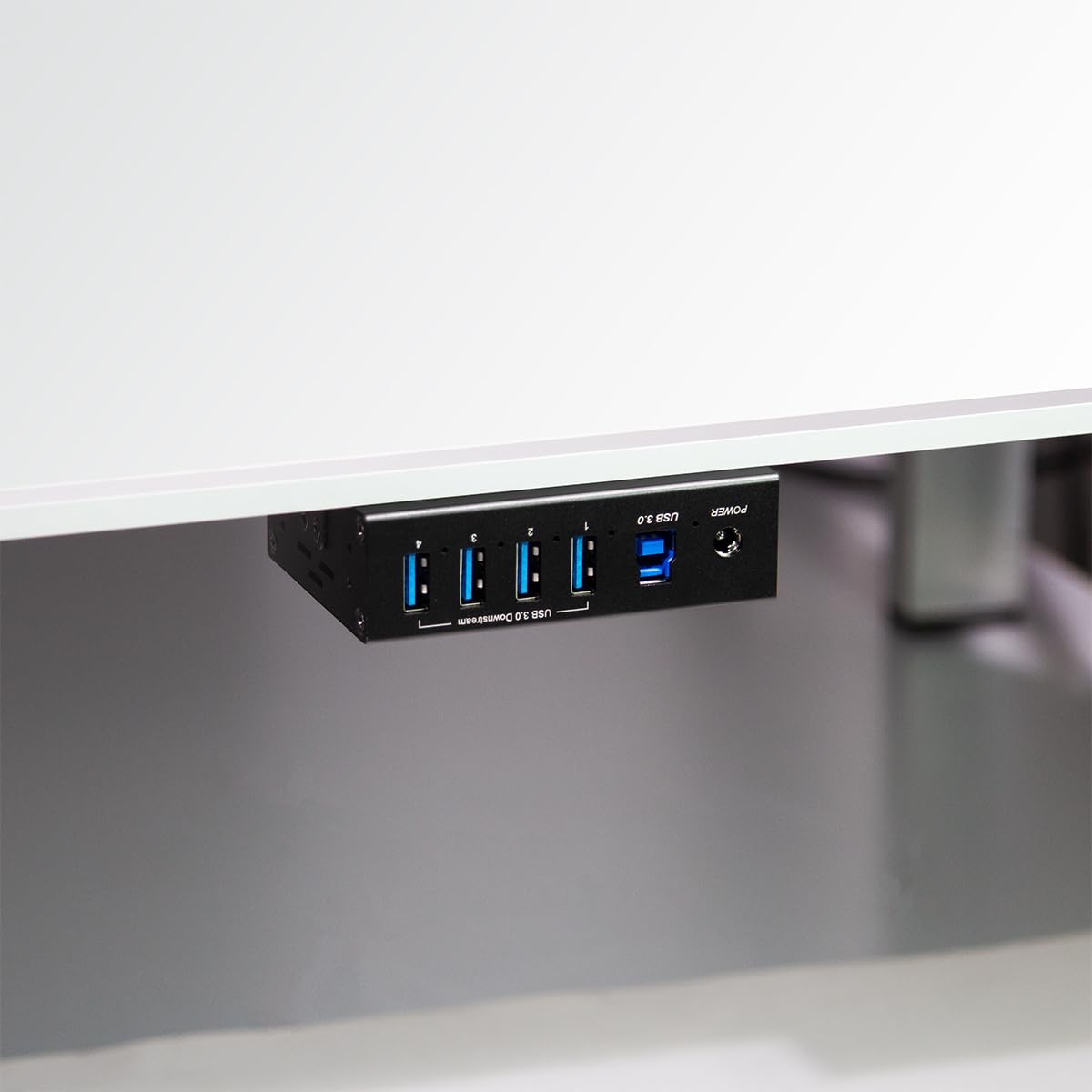 LogiLink 4-Port Hub (USB 3.0) inkl. Netzteil, Industrieausführung, 5 Gbit/s, 10 W, mit Überstrom, Überspannung und Kurzschlussschutz