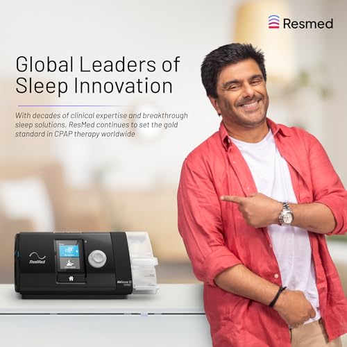 Image of Resmed AirSense 10 AutoSet Elite Tripack 4G CPAP Machine with HumidAir Heated Humidifier, AutoRamp, EPR, Pulse Oximetry Monitoring, CSA, RERA, CSR Identifying Algorithm Option, 2 Years Warranty, White