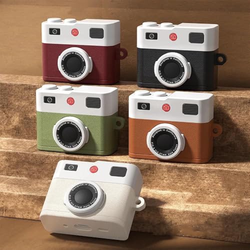 Image of SE HUB Airpods Case Cover for 2Nd Generation Protective Shock Proof Case Cover Soft Skin Silicone Compatible with Airpods 2&1 with Keychain (Instagram)- White