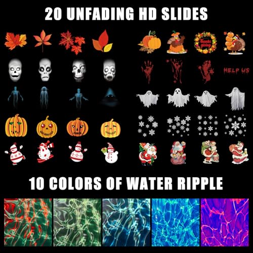 Moukeren DY-MOUKEREN-4328 Halloween Christmas Projector Lights Outdoor 2-In-1 Holiday Light Projector thumb #2