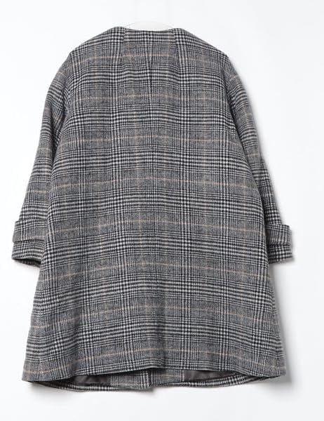 美品✨ ユナイテッドアローズ UGC W ダブルフェイスノーカラーコート 36 UNITED ARROWS（ユナイテッドアローズ）の「UGC W ダブルフェイス ノー