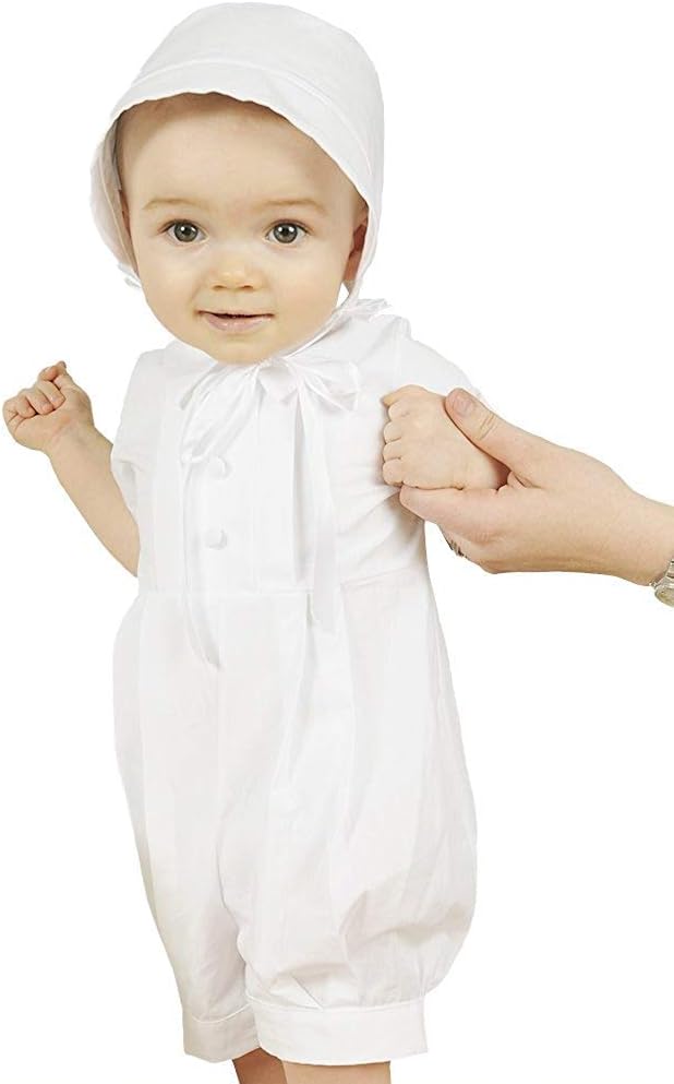 One Small Child Tyler Cotton Christening Baptism Blessing Outfit for Boys