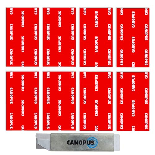 CANOPUS Number Plate Pads Heavy Duty, 8-PCs 25mm x 75mm Waterproof Double Sided Sticky Pads, for License Plate, Home Office Mounting Purposes