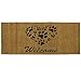 Rubber-Cal 24-Inch-by-57-Inch Heart-Shaped Paws Welcome Mat