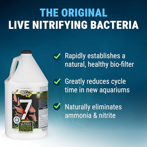 Image of Fritz Aquatics FritzZyme 7 Live Nitrifying Bacteria Naturally Removes Amonia & Nitrite for Freshwater Fish (1-Gallon)