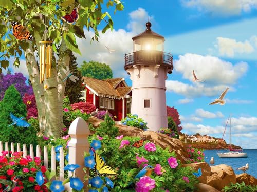 Puzzle de 500 piezas Springbok Coastal Illumination para adultos con piezas únicas, fabricado en USA con materiales ecoamigables, vistas al mar miniatura 1