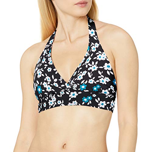Anne Cole Women's Halter Bikini Swim Top, Beautiful Bunches, Extra Large