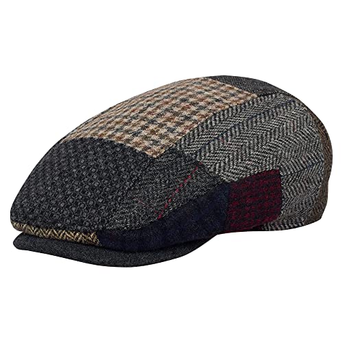 ivy league caps - Sterkowski Colorful Ivy League Patchwork Flat Cap US 7 Multicolored