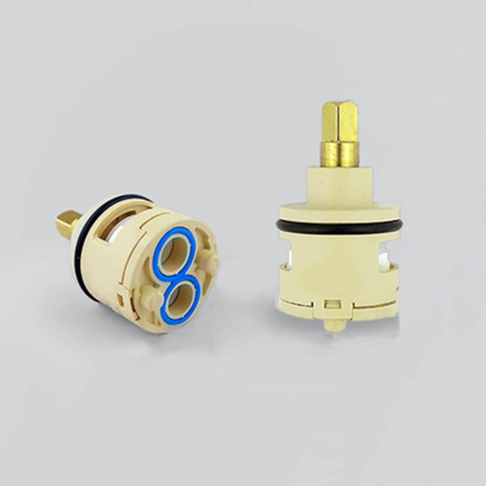 Faucet Cartridge Replacement Spare Valves Tap Cartridge 18/22/25/31mm Ceramic Disc Water Mixer Inner Control Kitchen and Basin Faucet Valve J-25mm(L 31mm)