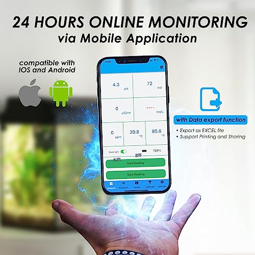 Testeur d'eau de piscine bluetooth pour stopper l'eau verte grâce au suivi pH et chlore