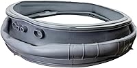 Vista 1 de MDS47123619 Junta de goma de puerta de lavadora para lavadoras LG de carga frontal – sello gris reemplaza AP6236842, AGF75223080, 4511798