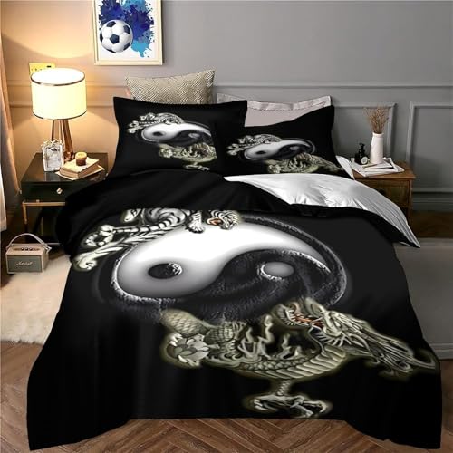 Parure de lit microfibre douce et résistante pour lit 260x220 cm