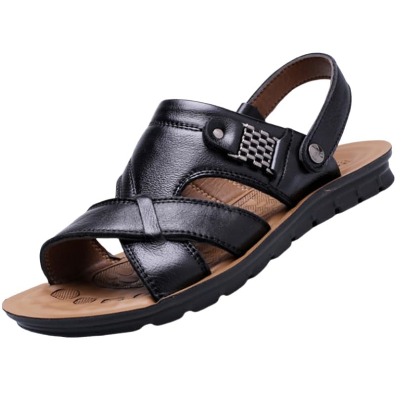 Plus-size men's summer casual open-toe breathable beach shoes, anti-slip, wear-resistant and fashionable sandals