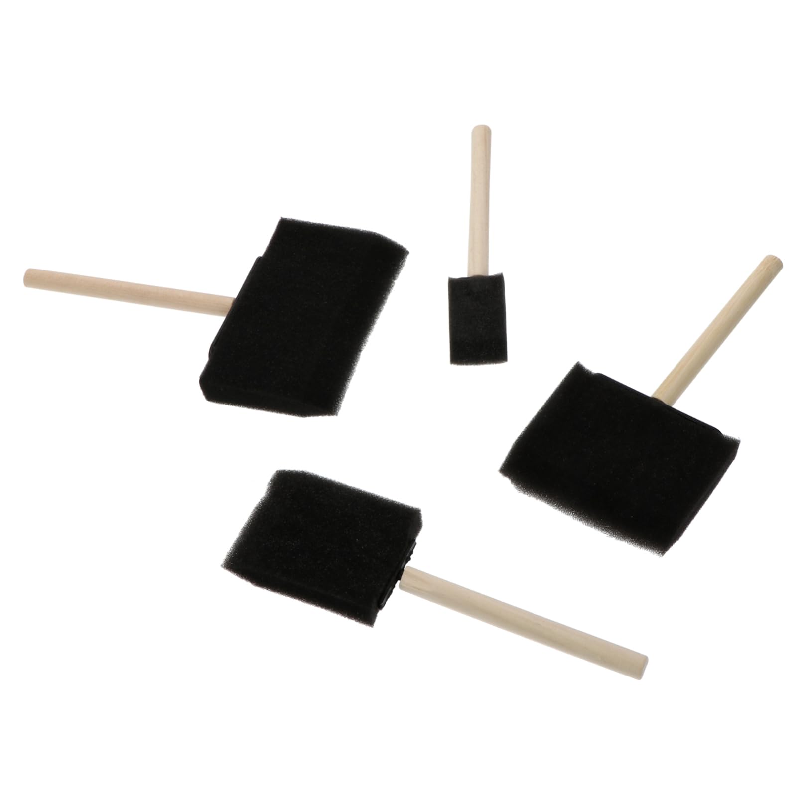 Housoutil 1 Set 16Pcs DIY Painting Sponge Brushes Drawing Sponges for Art Crafts for Unique Shapes and Patterns Safe for Family and Kindergarten Use