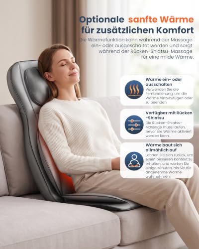 Foto von COMFIER Shiatsu Massagesitzauflage mit Wärme