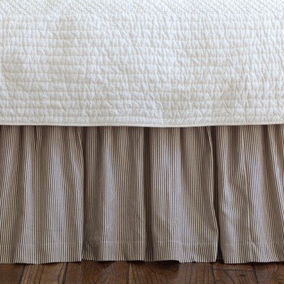 Taylor Linens Farmhouse Stripe Bed Skirt Size: Queen