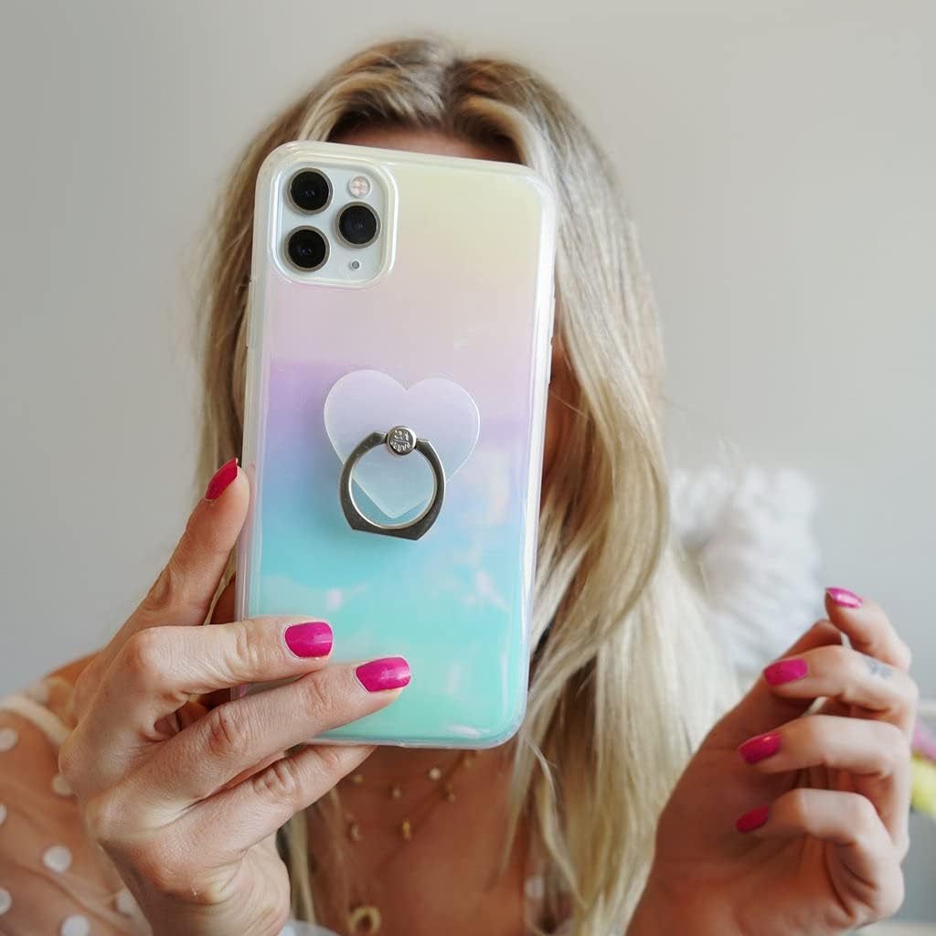 Velvet Caviar Compatible with iPhone 12/12 Pro Case for Women Cute - 10ft Drop Tested - Protective Phone Cover (Iridescent White Opal)
