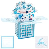 Algopix Similar Product 3 - Gswmon 3D Christmas Snowflake Greeting