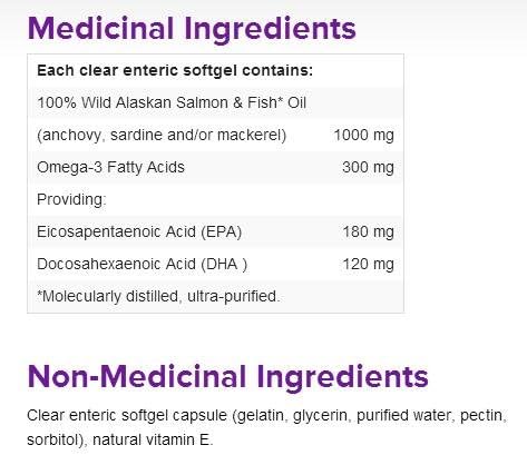 Webber Naturals Wild Alaskan Salmon & Fish Oil 300 mg EPA/DHA · 300 mg EPA/DHA, 220 softgels