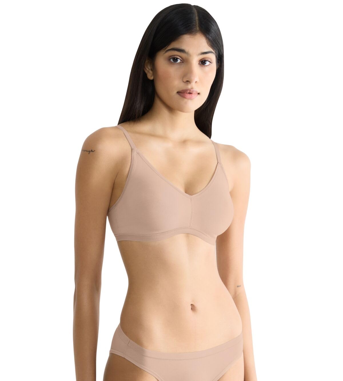 Sloggi Womens Go Daily Cotton Soft Bra, New Beige, XXL UK