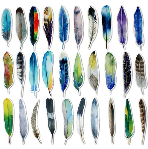 最安値 Hanairo しおり ブックマーク 可愛い 綺麗 高品質な紙 鳥の羽根 30枚 の価格比較