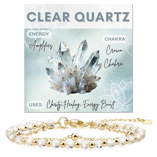 Farfume Cuarzo Transparente pulseras de piedras naturales para Mujer Cuentas de Perla Natural de 4mm Piedras Pulidas a Mano Joyería Regalo Ideal